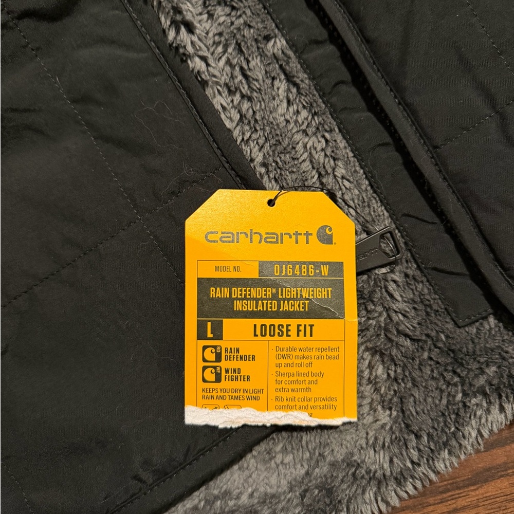 Carhartt Womens Rain Defender Loose Fit Lightweight Jacket - Picture 4 of 4